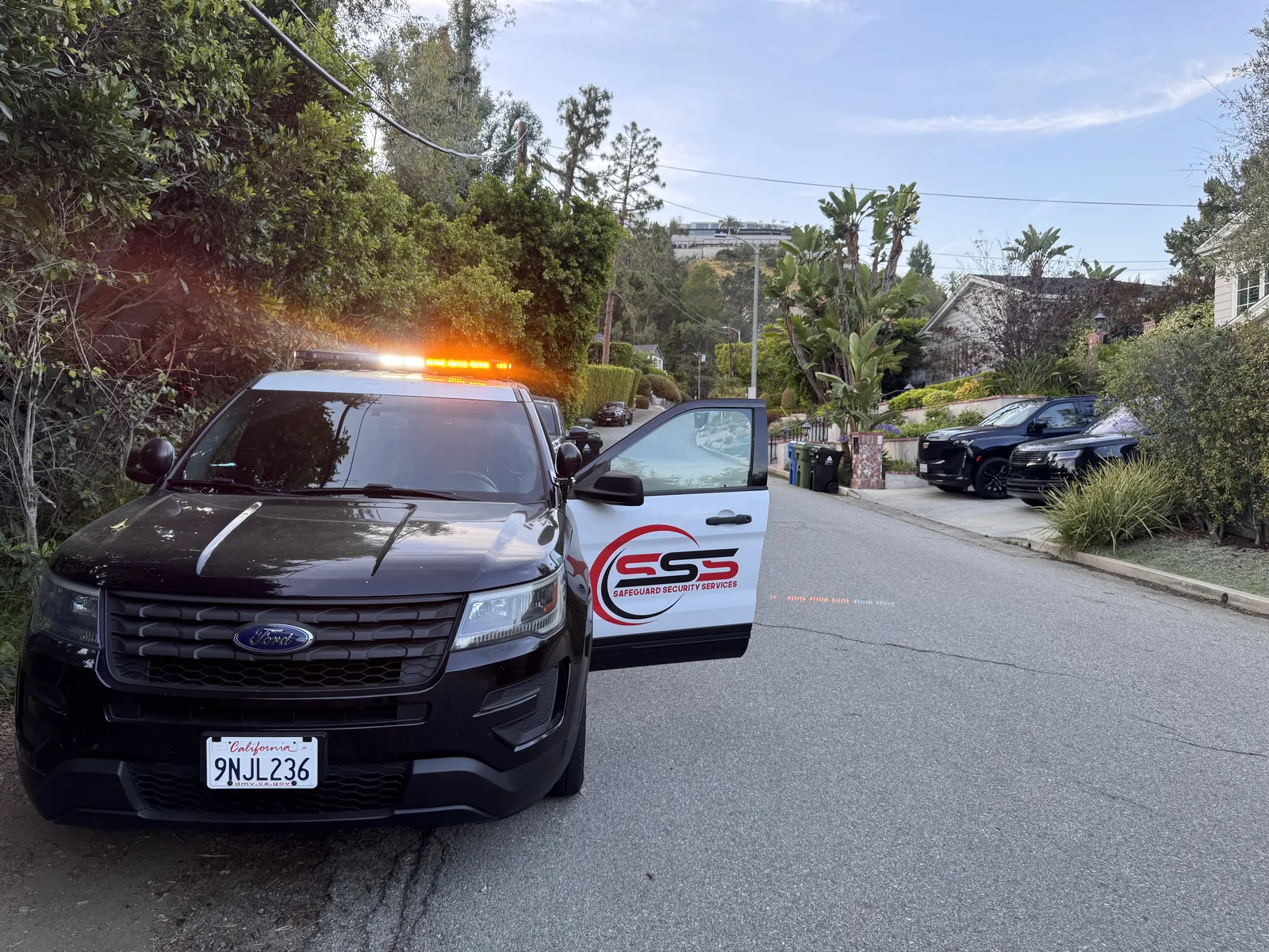 Safeguard patrol vehicle on a Glendale residential street